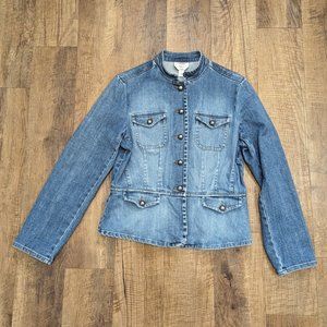 Talbot's Women's Blue Denim Jean Jacket size 12